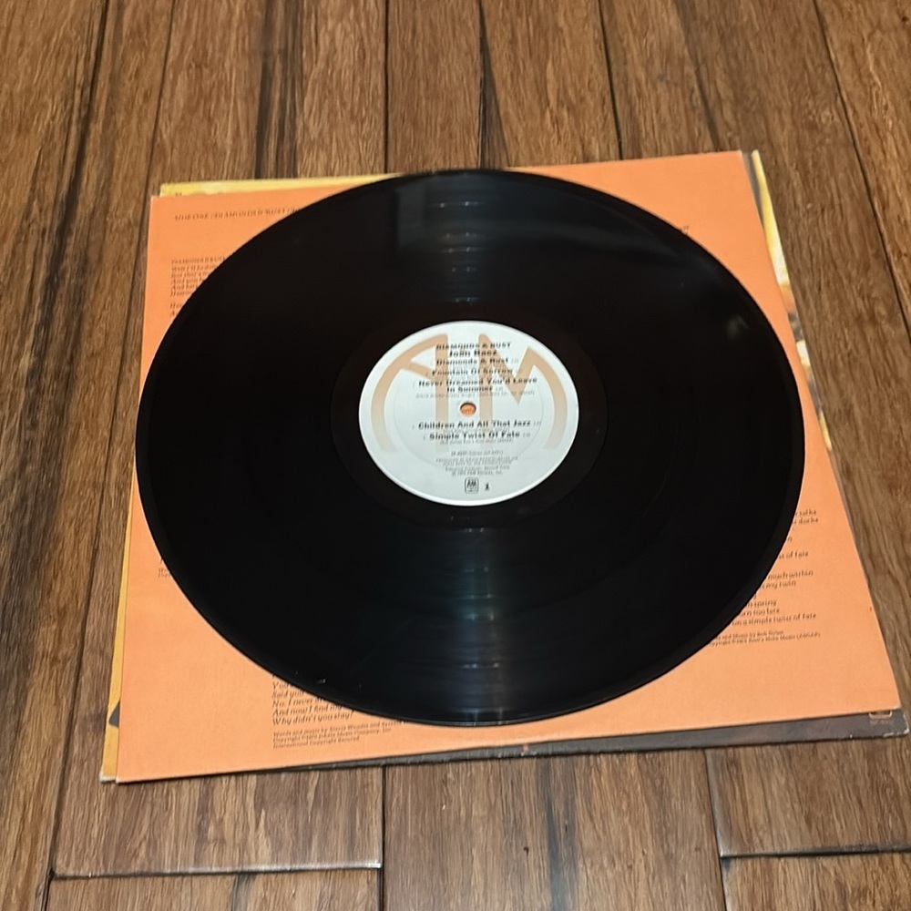 Joan Baez Diamonds & Rust Vinyl Record LP - Picture 5 of 6